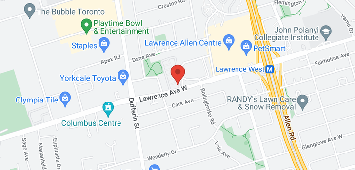 map of #15 -760 LAWRENCE AVE W